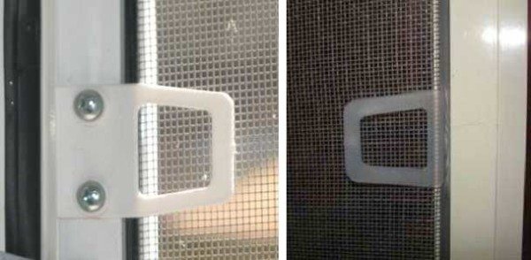 Types de poignées: en plastique et avec une base en métal