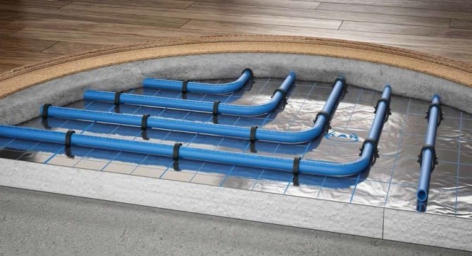 sol thermo-isolé sous le stratifié