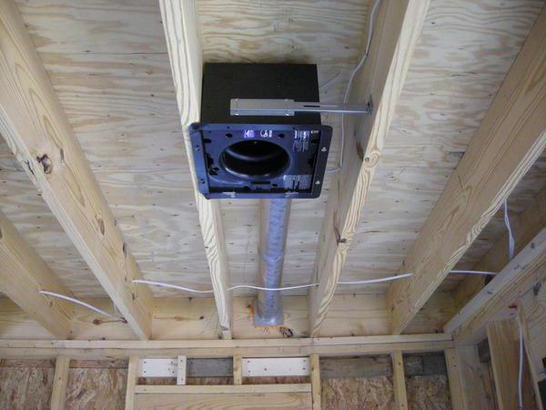 hotte dans le garage pour la peinture