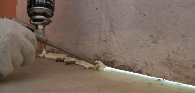 joints d'étanchéité avec mousse de polyuréthane