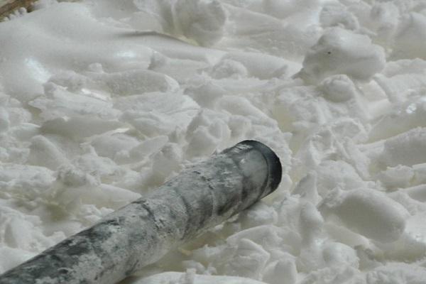 remplissage de mousse