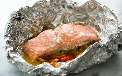 filet de poisson au four en papillote