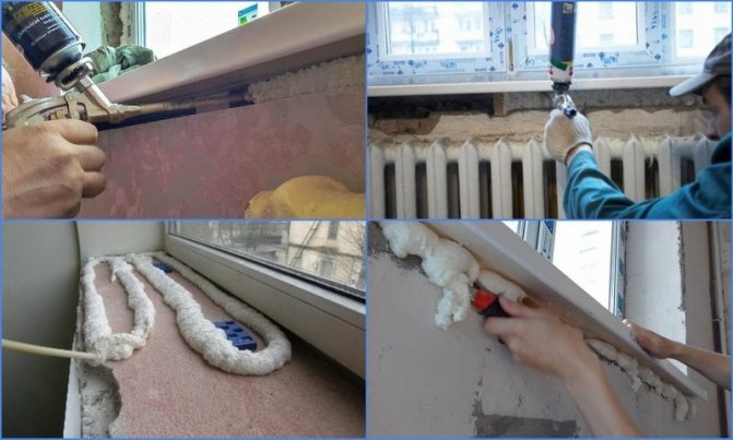 faire mousser un rebord de fenêtre