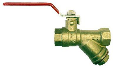 vanne d'arrêt avec filtre