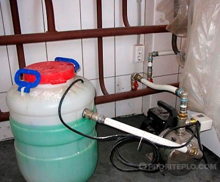 remplissage d'un système de chauffage fermé