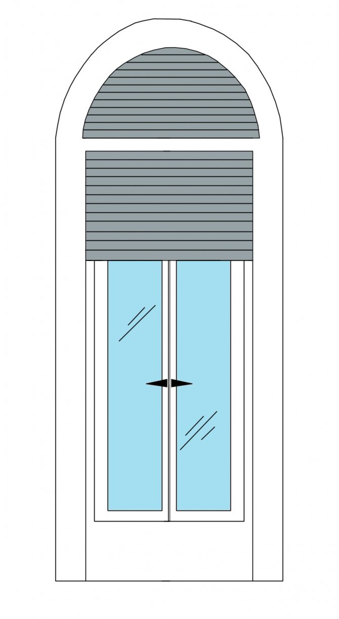 Stores pour fenêtre cintrée