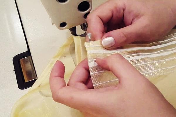 Rideaux ourlets femme